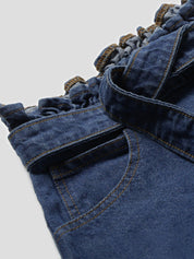 Kotty Women Blue Flared High-Rise Clean Look Stretchable Jeans