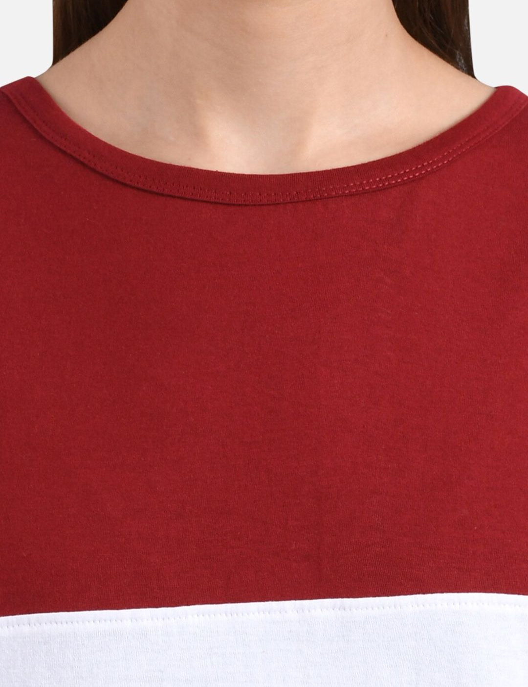 Kotty Women Multicoloured Colourblocked Round Neck T-shirt