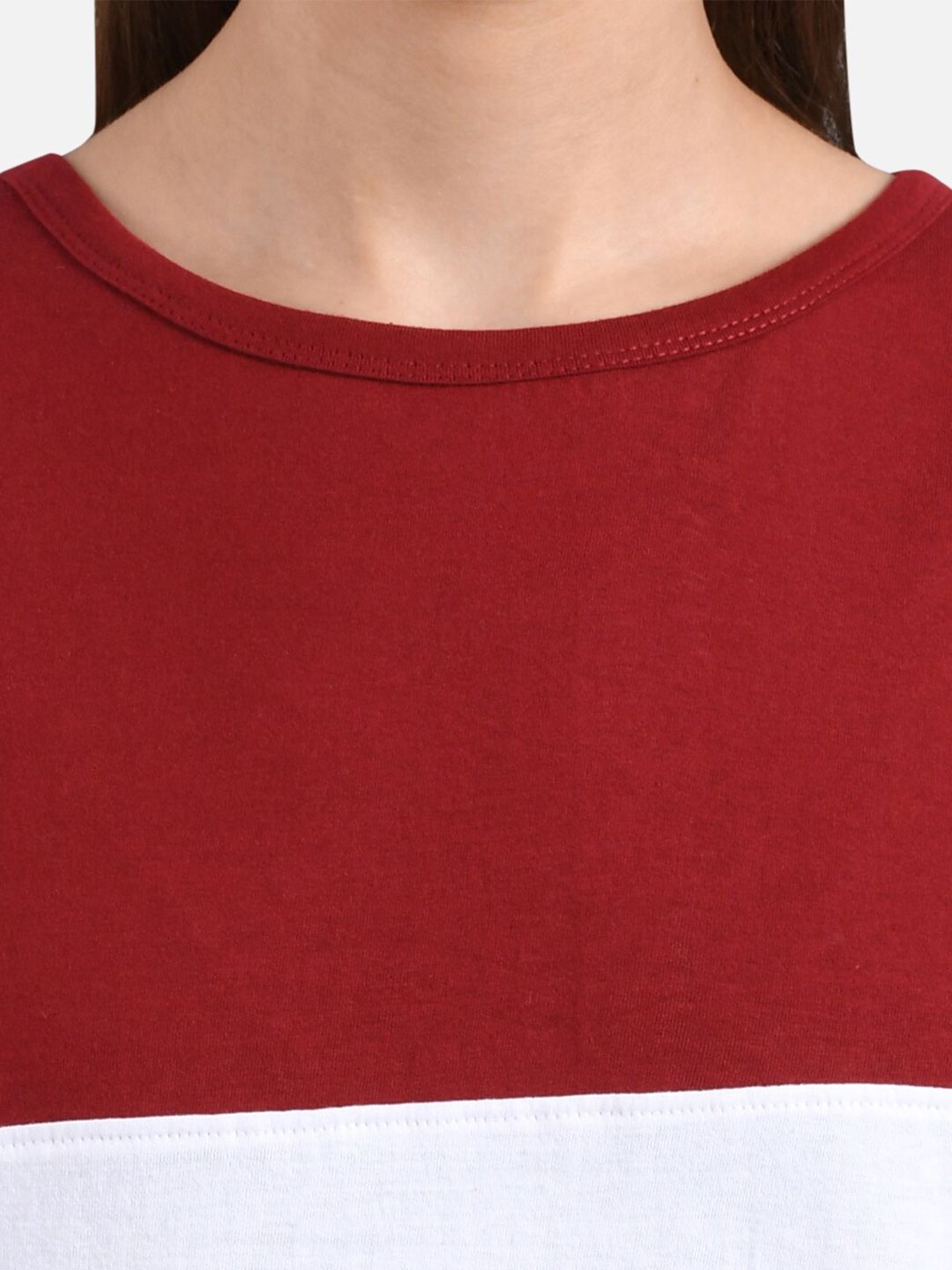 Kotty Women Multicoloured Colourblocked Round Neck T-shirt