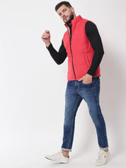Kotty Men Red Outdoor Puffer Jacket