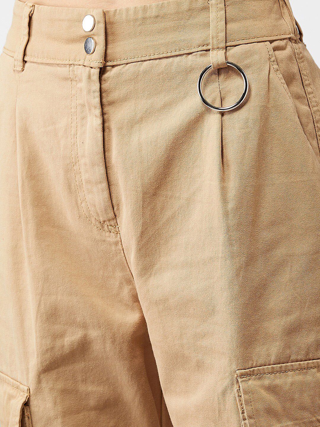 Kotty Women Beige Skinny Fit High-Rise Clean Look Jeans