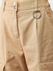 Kotty Women Beige Skinny Fit High-Rise Clean Look Jeans