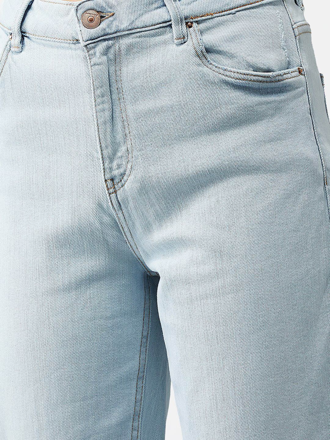 Kotty Women Blue Regular Fit High-Rise Clean Look Jeans