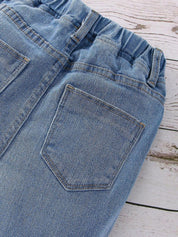 Kotty Girls Jeans Mid Rise Croppped Cotton  Jeans