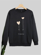 Kotty Printed Fleece Sweatshirt