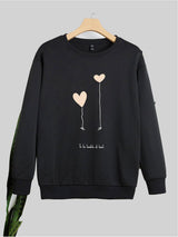 Kotty Printed Fleece Sweatshirt