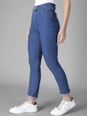 Kotty Women Blue Skinny Fit High-Rise Clean Look Jeans