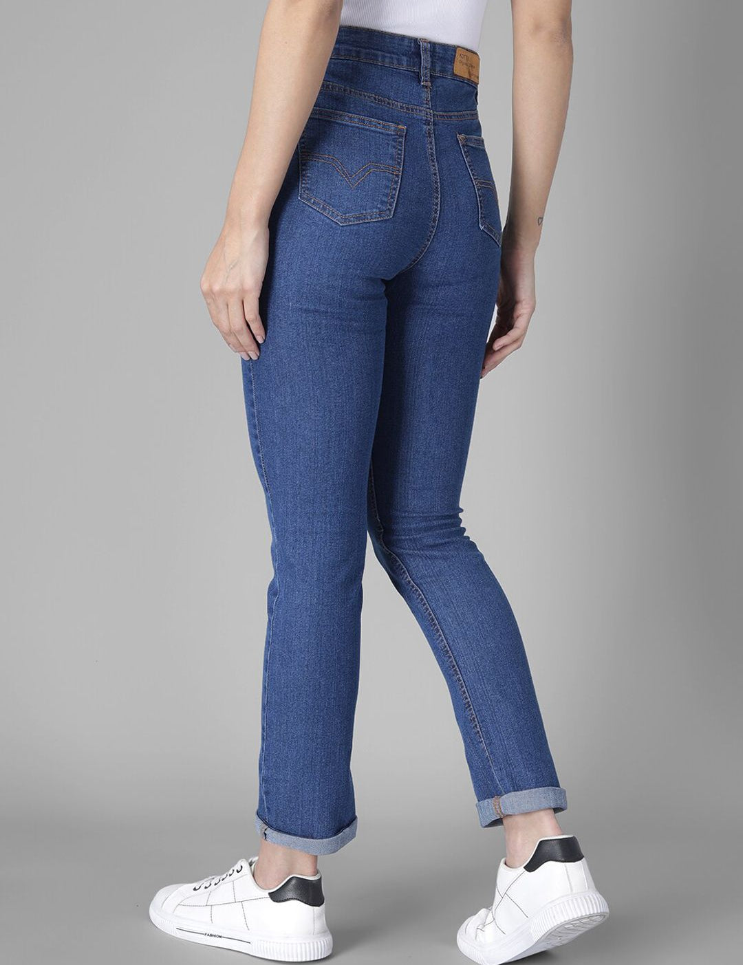 Kotty Women Blue Skinny Fit High-Rise Clean Look Jeans