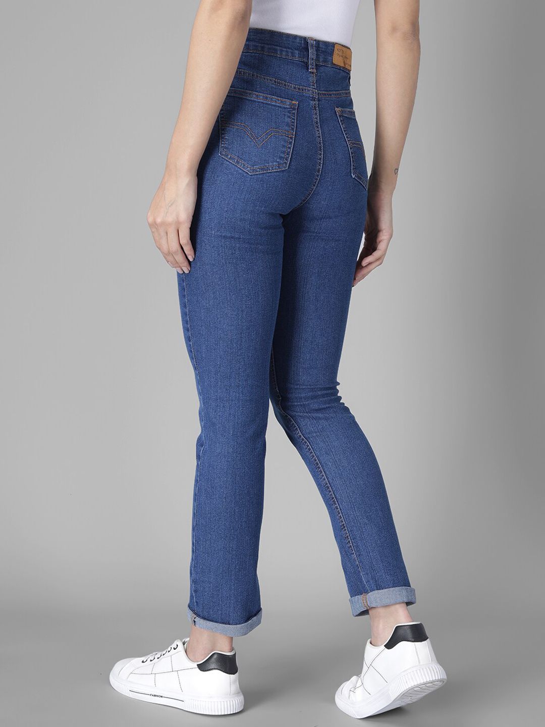 Kotty Women Blue Skinny Fit High-Rise Clean Look Jeans