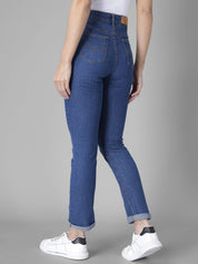 Kotty Women Blue Skinny Fit High-Rise Clean Look Jeans