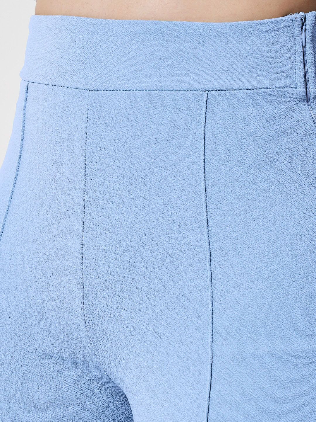 Kotty Women Pack Of 2 Relaxed Straight Leg High-Rise Easy Wash Parallel Trousers