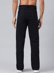 Kotty Men Black Stretchable Cotton Jeans