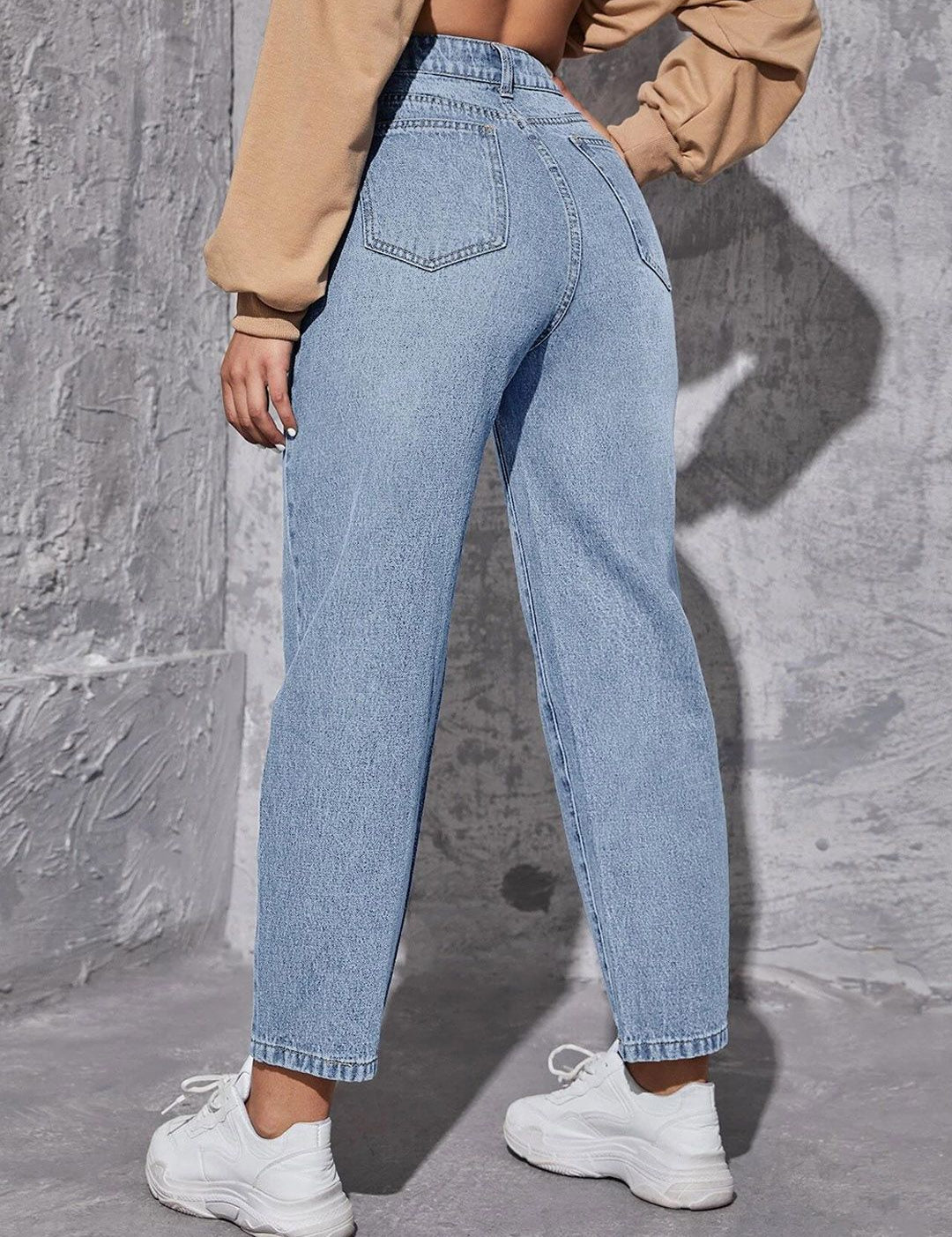 Kotty Women Jean High-Rise Light Fade Clean Look Stretchable Jeans