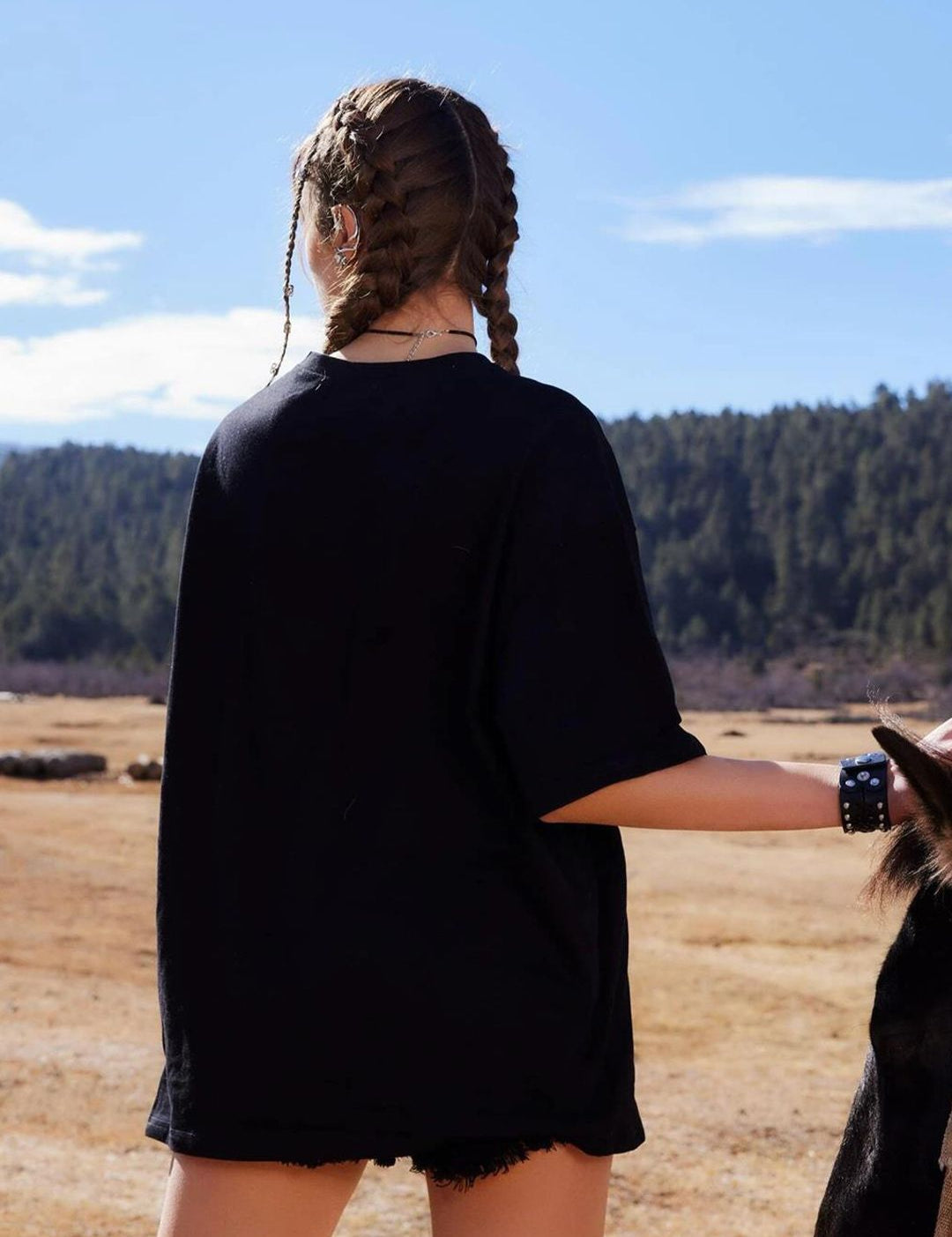 Kotty Graphic Printed Oversize Cotton T-shirt