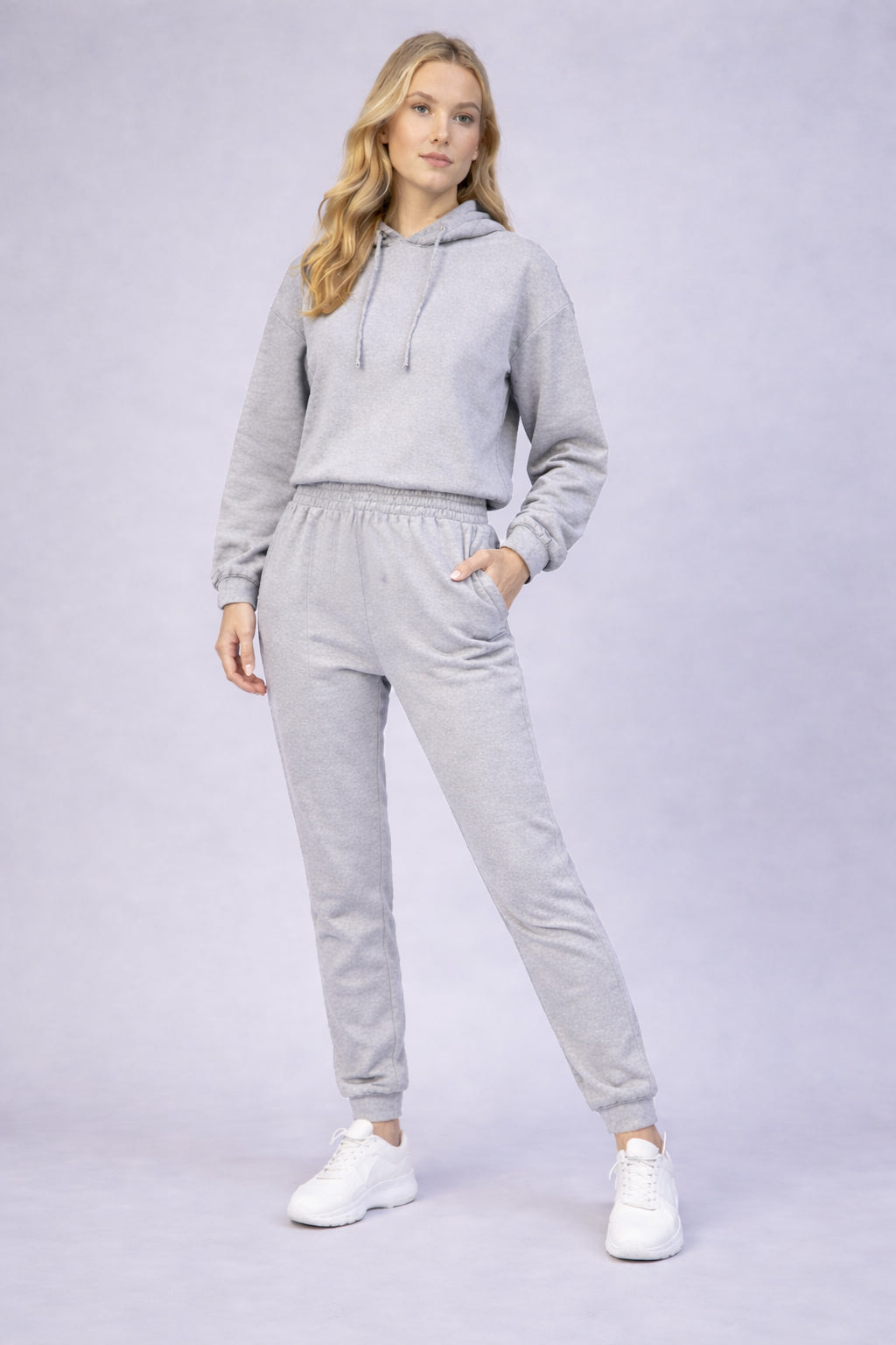 KOTTY Women's Grey Hoodie Jogger Tracksuit Set Casual Wear