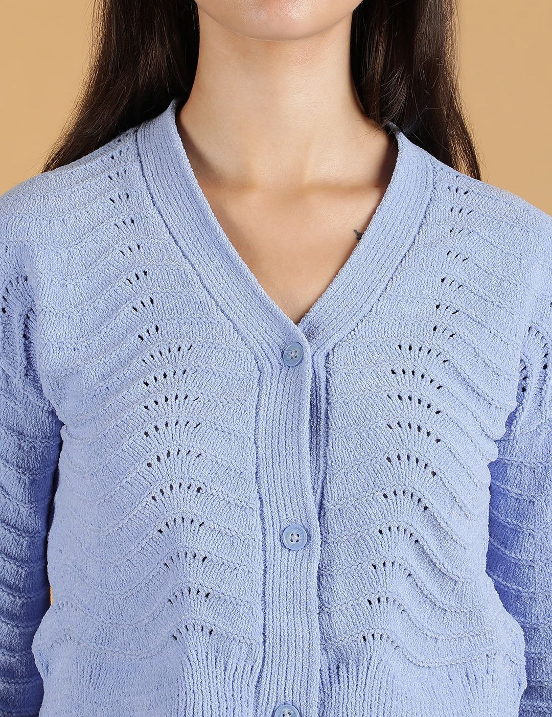 Kotty Women V-Neck Front-Open Sweaters