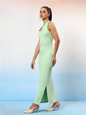 Kotty Women Round Neck Sleeveless Bodycon Dress