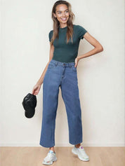 Kotty Women Straight Fit High-Rise Stretchable Jeans