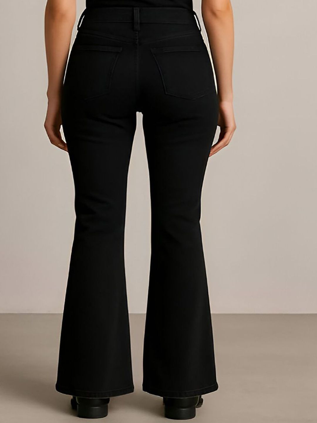 Kotty Women Jean Flared High-Rise Stretchable Jeans