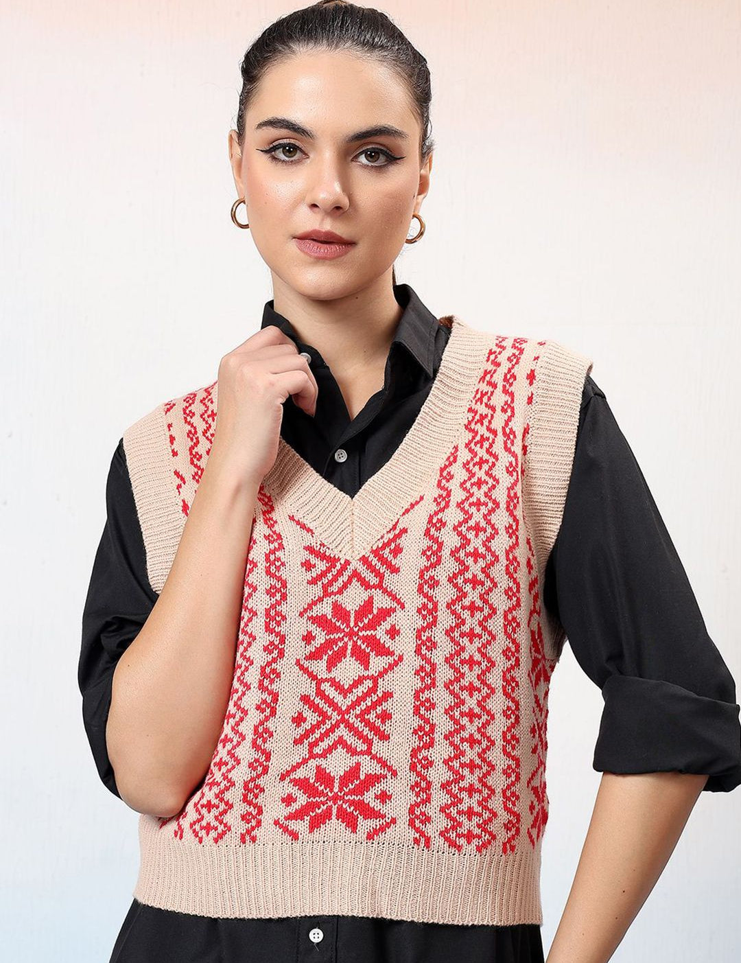 Kotty Women Printed Crop Pullover