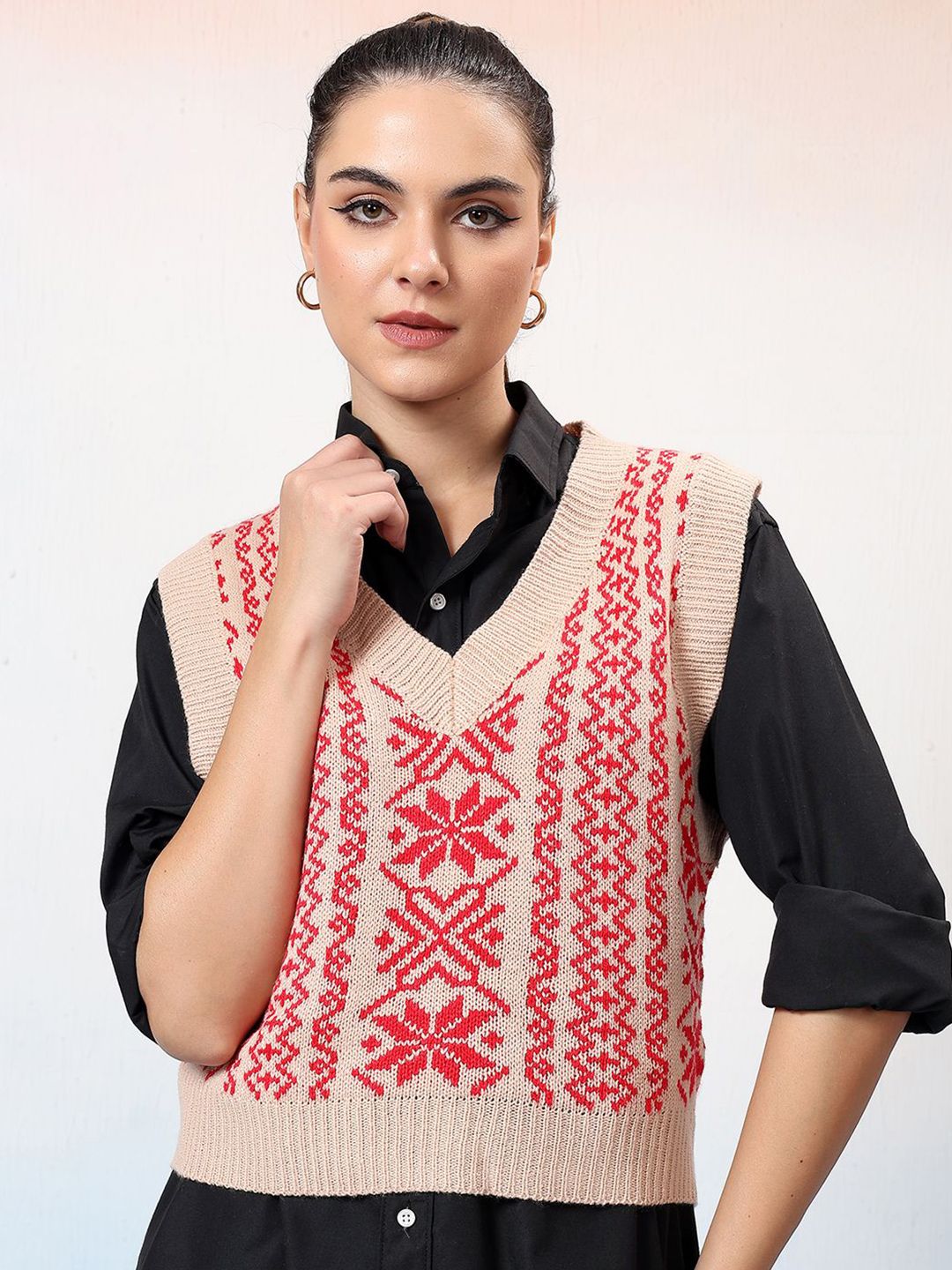 Kotty Women Printed Crop Pullover