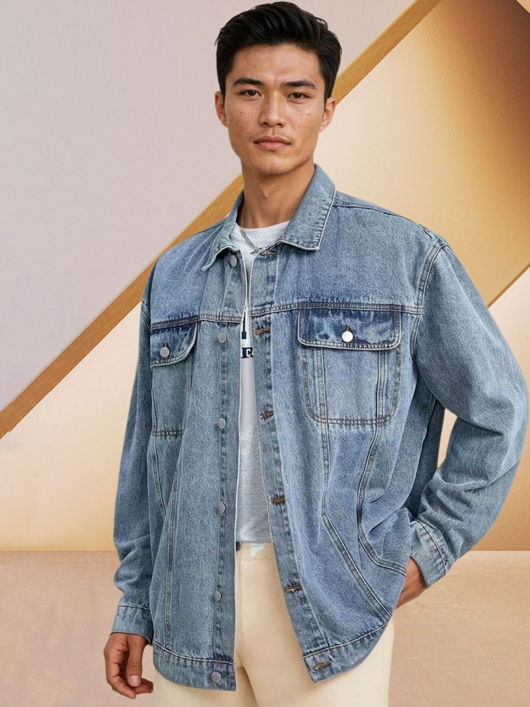 Kotty Open Front Denim Jacket