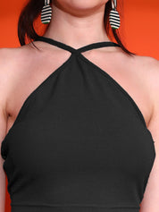 Kotty Women Solid Shoulder Straps Top