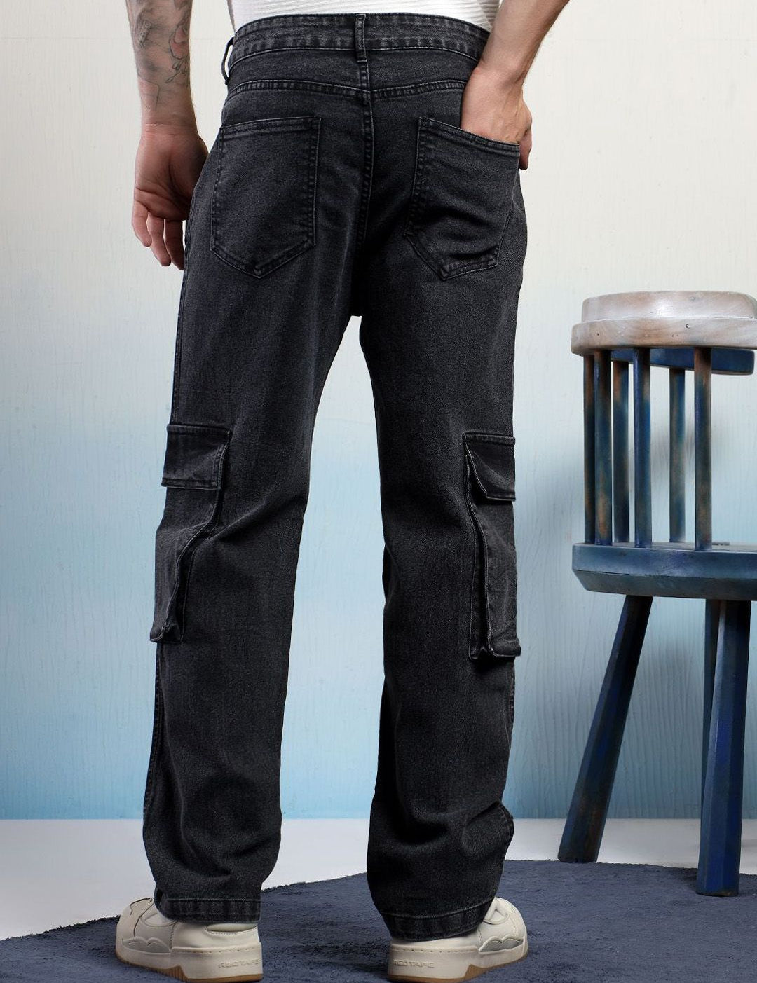 Kotty Men Cotton Regular Fit Mid-Rise Jeans