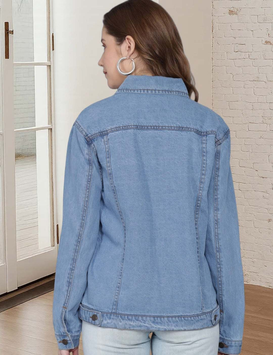 Kotty Women Denim Jacket with Utility Pockets