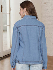 Kotty Women Denim Jacket with Utility Pockets