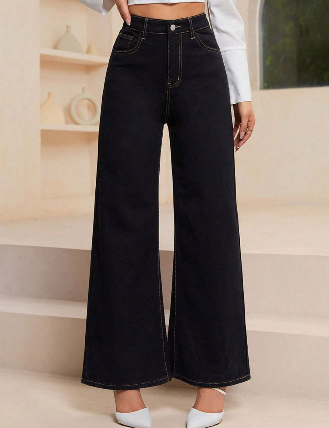 Kotty Women Wide Leg High-Rise Jeans