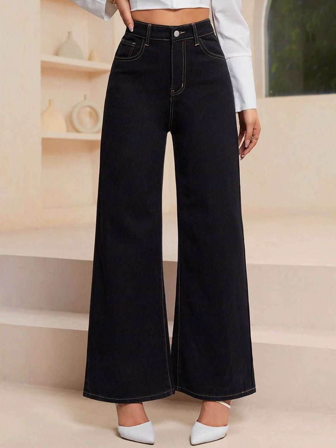 Kotty Women Wide Leg High-Rise Jeans