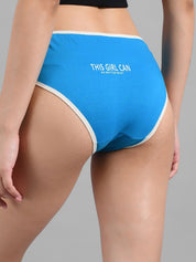 Kotty Women Blue Solid Hipster Briefs KTTWOMENSPANTY04
