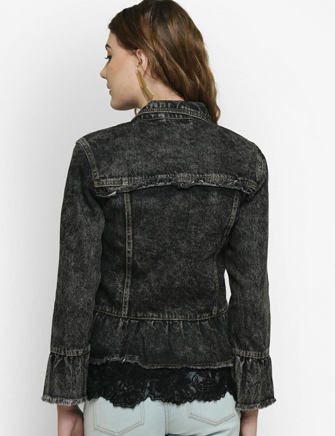 Kotty Women Black Denim Jacket