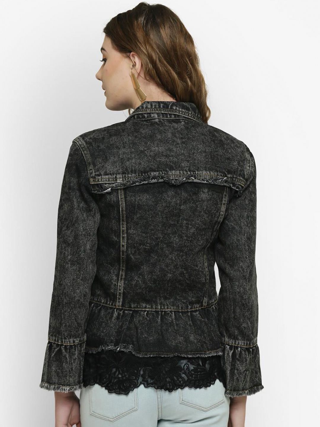 Kotty Women Black Denim Jacket