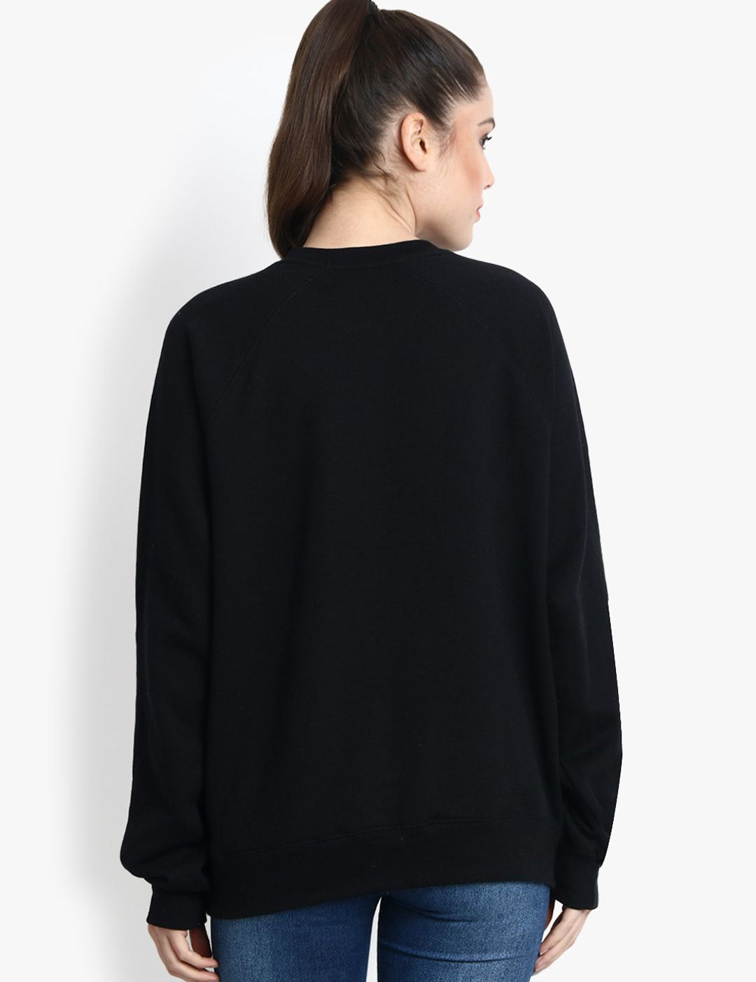 Kotty Women Black Printed Sweatshirt