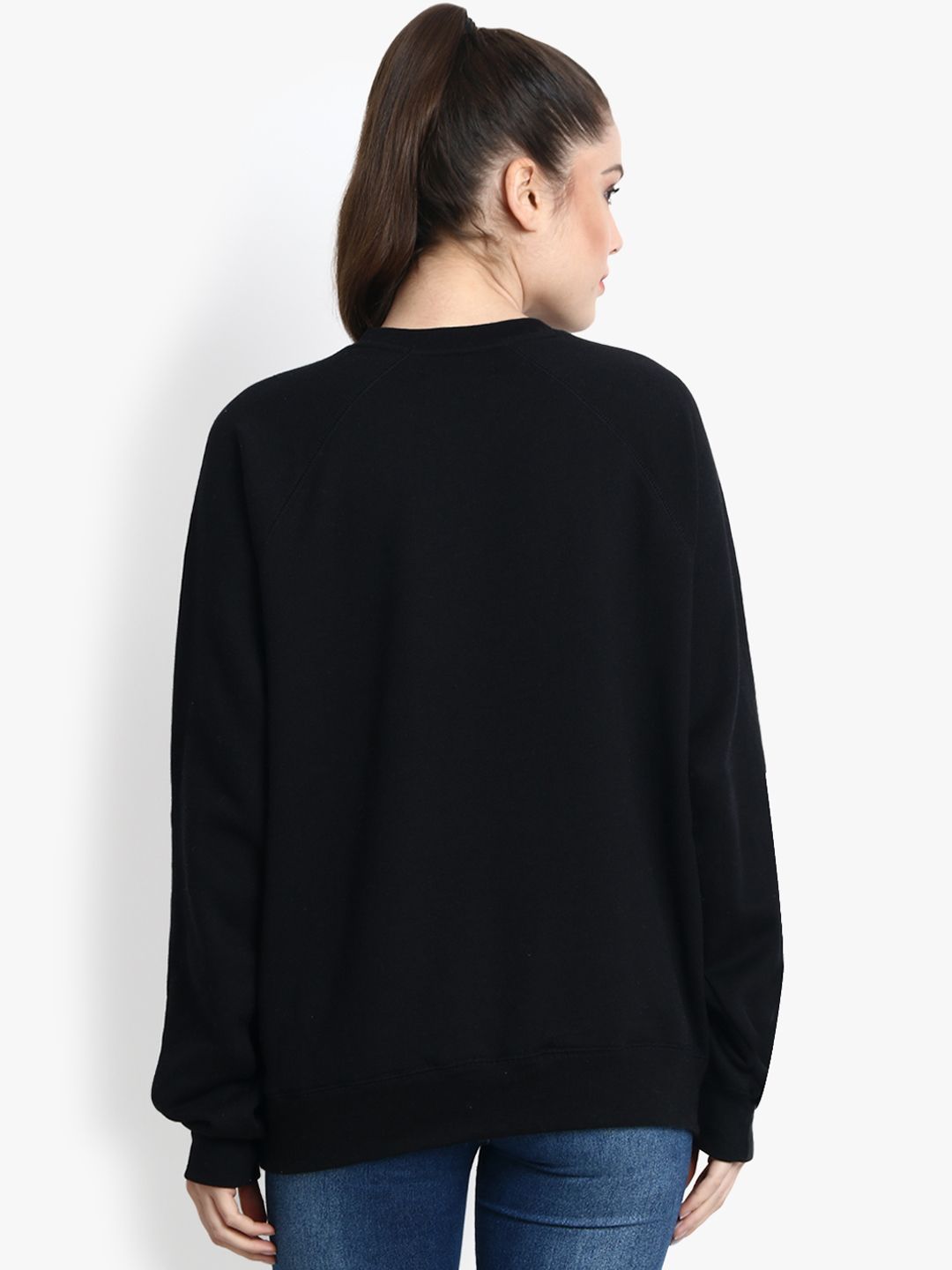 Kotty Women Black Printed Sweatshirt