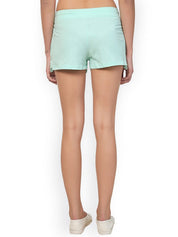 Kotty Women Blue Self Design Lounge Shorts
