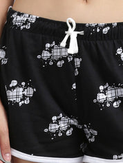 Kotty Women Checked Regular Fit Low-Rise Hot Pants Shorts