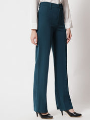 Kotty Women Pack Of 2 Relaxed Straight Leg Fit High-Rise Easy Wash Trousers