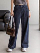 Kotty Women Straight Fit High-Rise Stretchable Jeans