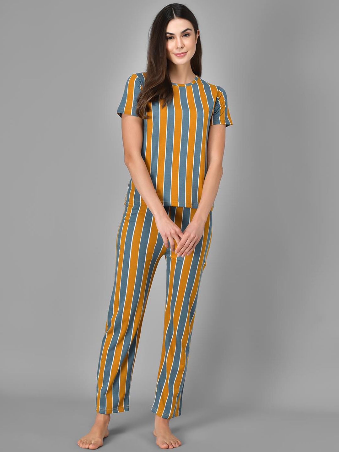 Kotty Striped Cotton Lounge Pants