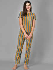Kotty Striped Cotton Lounge Pants