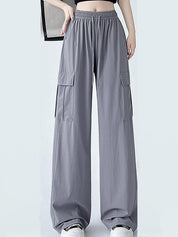 Kotty Women High-Rise Cotton Cargo Trousers