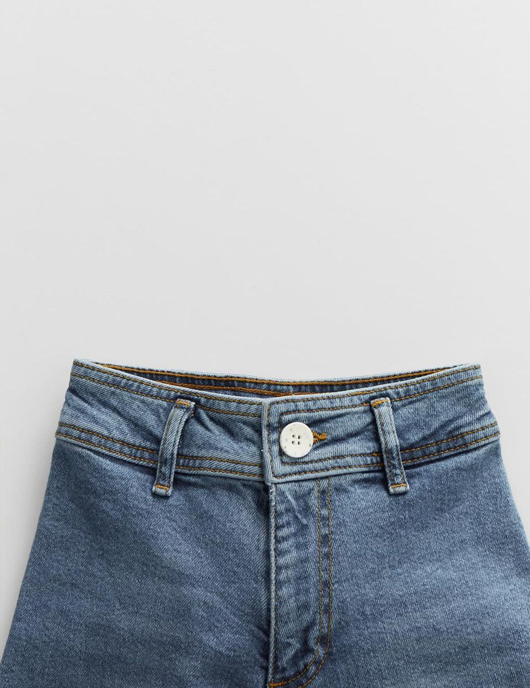 Kotty Girls Jean Mid-Rise Clean Look Light Fade Whiskers Stretchable Jeans