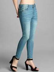 Kotty Women Blue Skinny Fit High-Rise Clean Look Jeans
