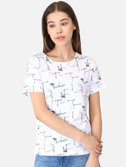 Kotty Women Pack Of 2 Printed Round Neck T-shirts