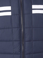 Kotty Men Blue Solid Puffer Jacket