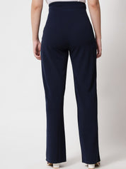 Kotty Womens Pack Of 2 Relaxed Straight Leg Straight Fit High-Rise Easy Wash Trousers