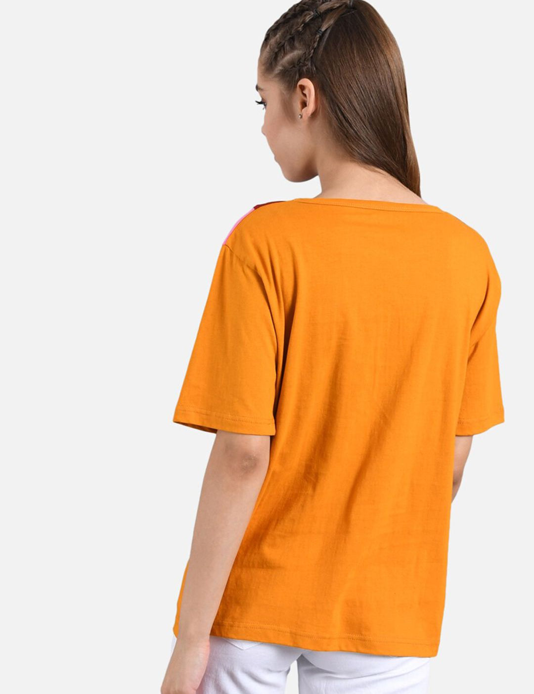 Kotty Women Set Of 2 Colourblocked Round Neck T-shirts